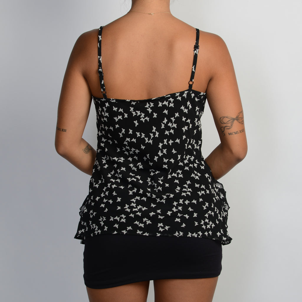 BLACK BUTTERFLY CAMISOLE