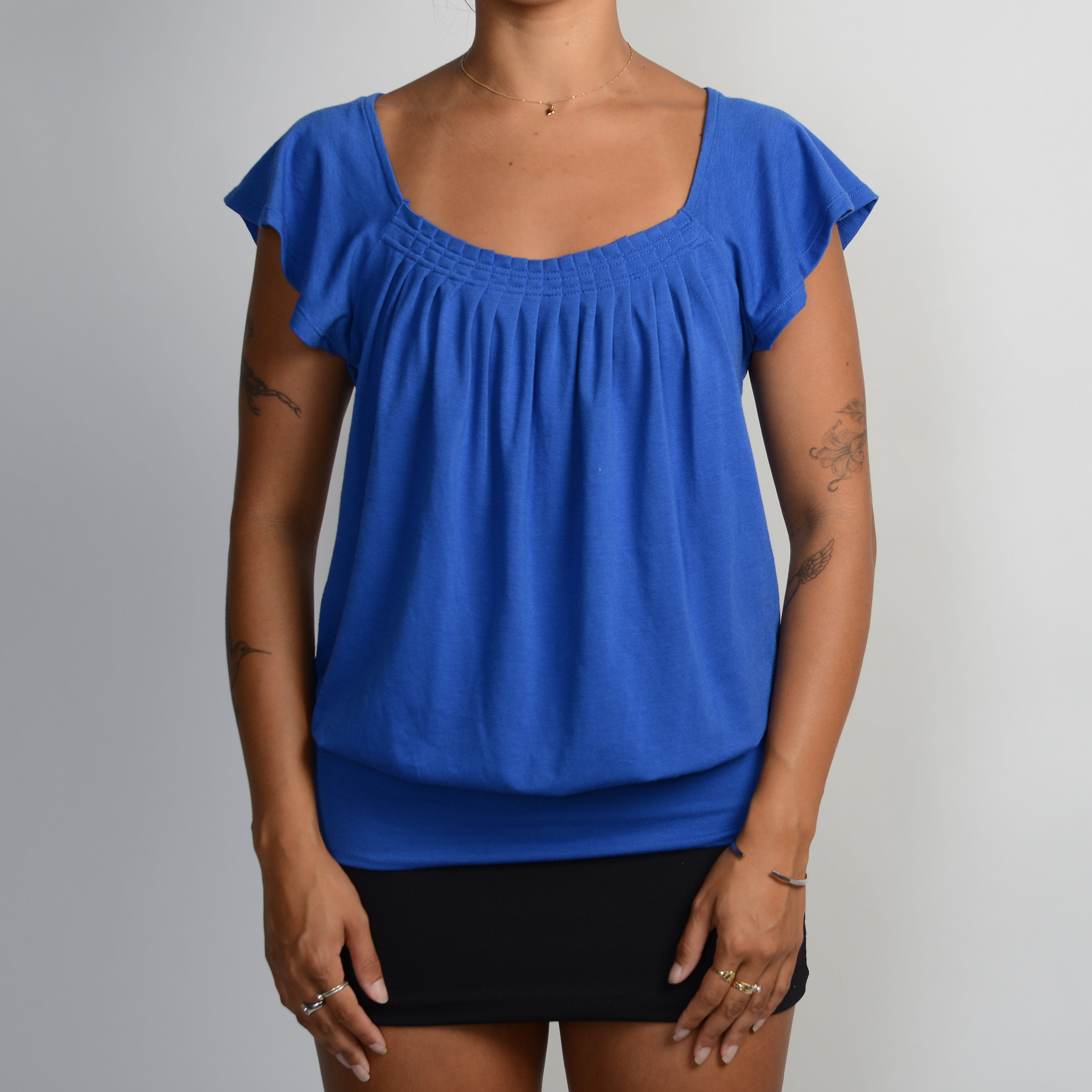 COBALT PLEAT TOP