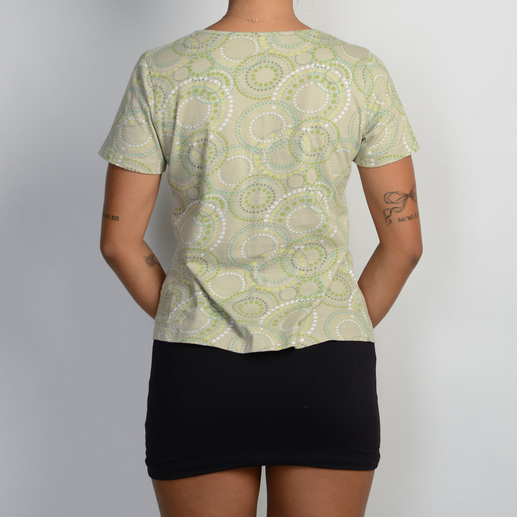 GREEN PATTERN TOP