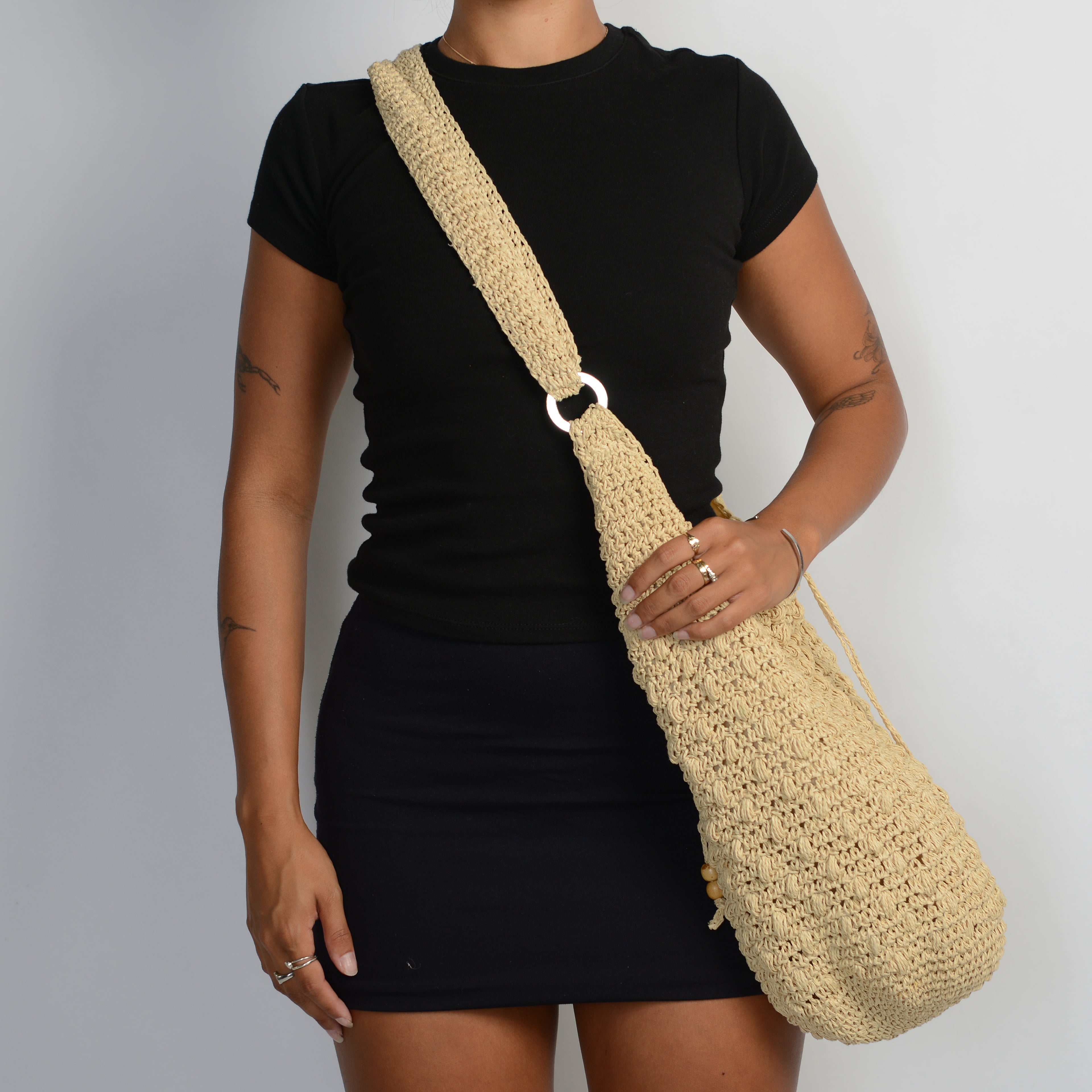 CROCHET STRAW BAG