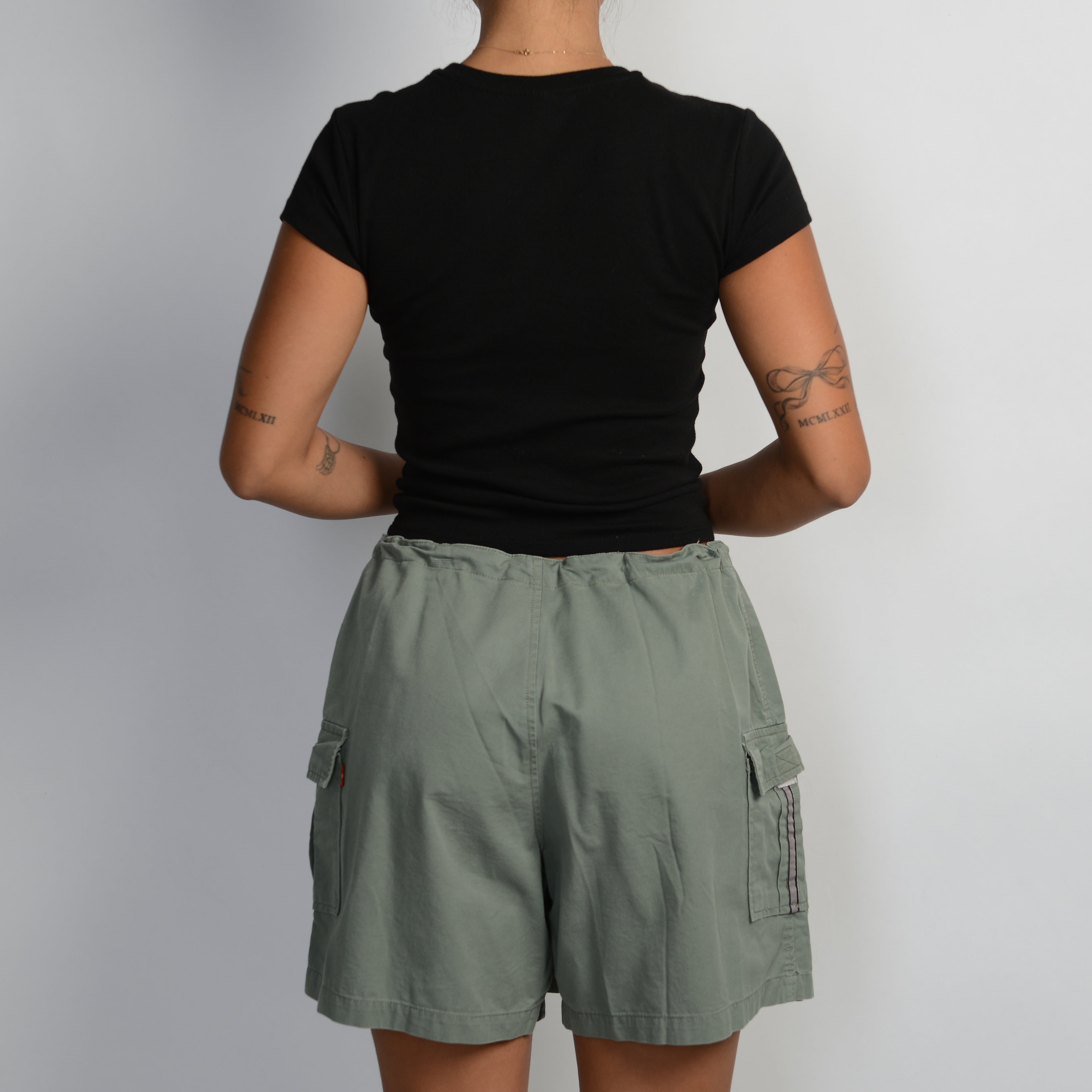 KHAKI CARGO SKORT