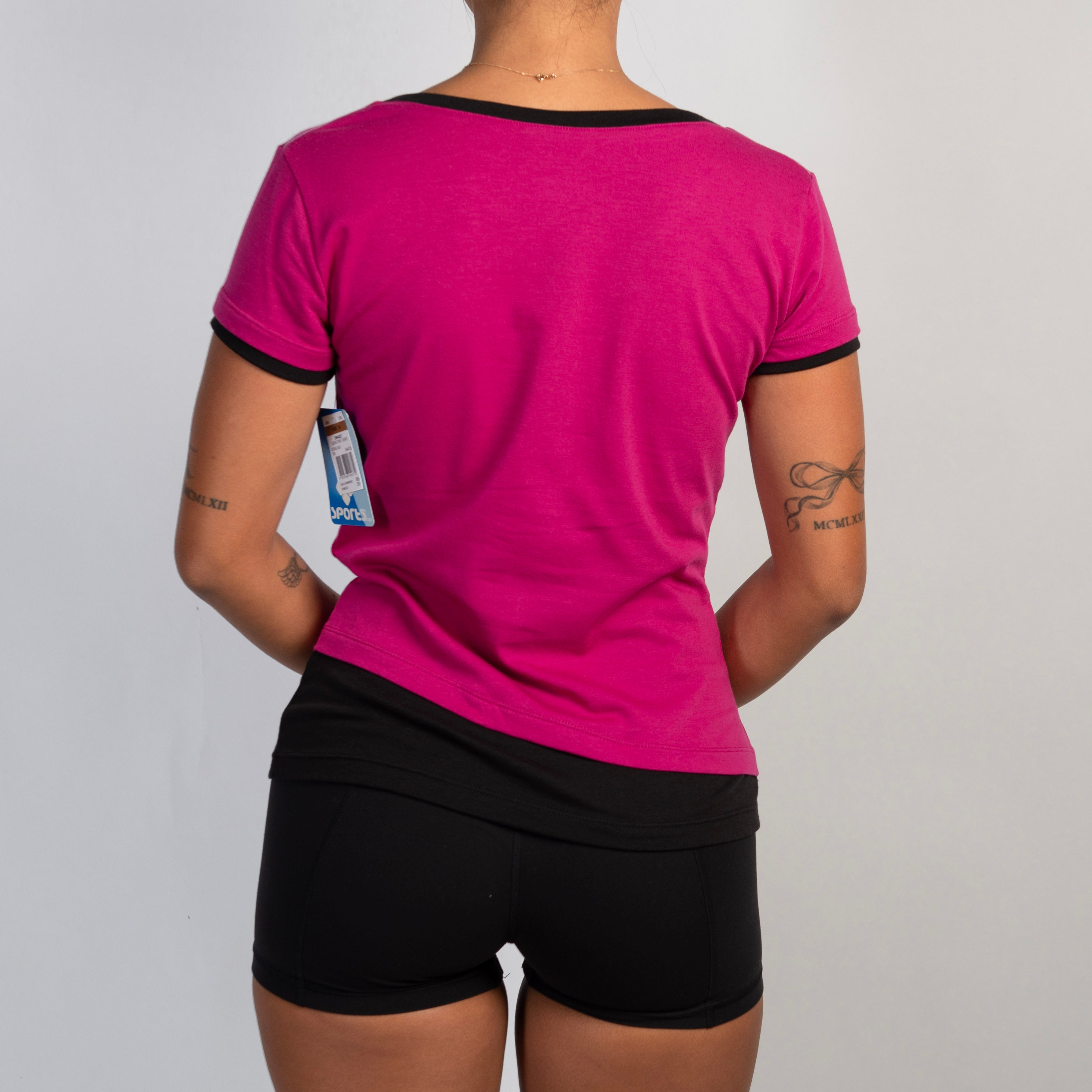 FUCHSIA LAYERED TEE