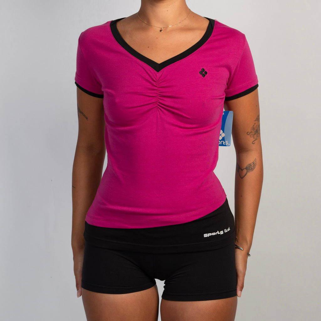 FUCHSIA LAYERED TEE