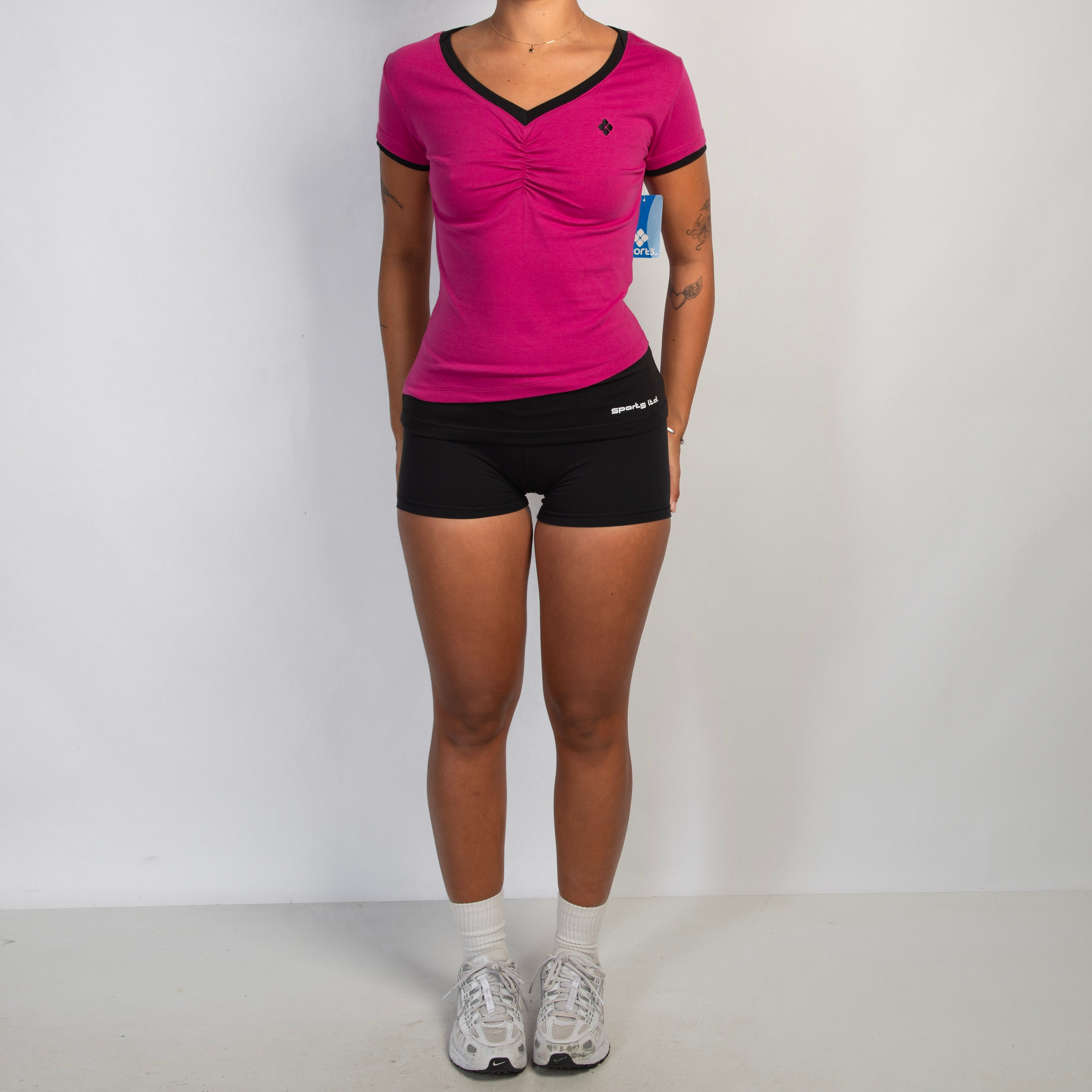 FUCHSIA LAYERED TEE