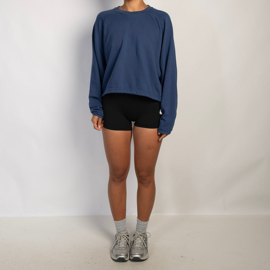 BLUE DRAWSTRING SWEATSHIRT