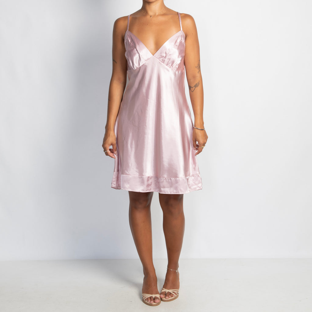 PALE PINK SATIN CHEMISE