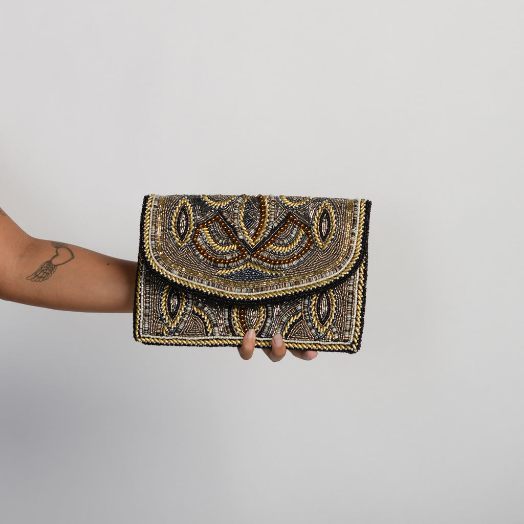 BEADED CLUTCH