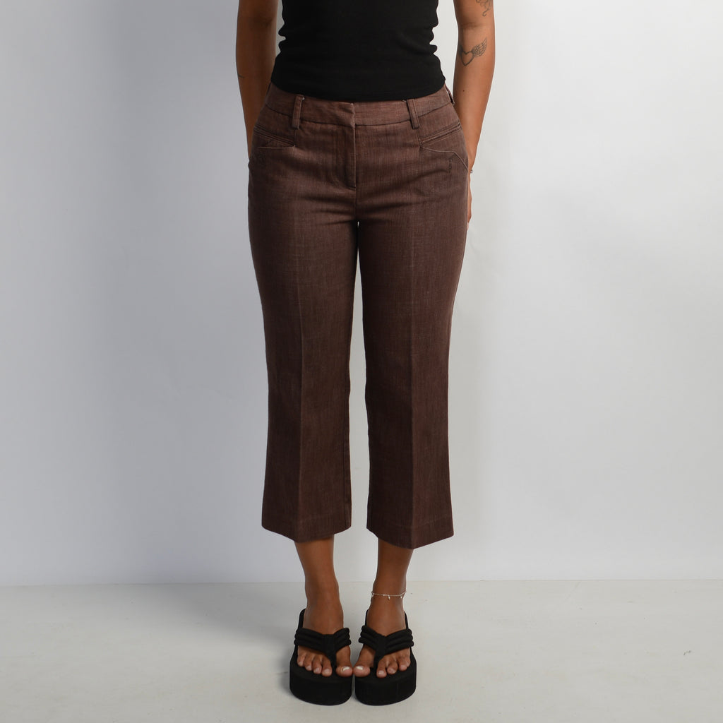 BROWN CAPRI PANTS