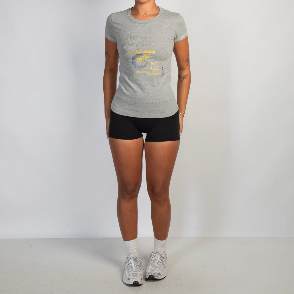 GREY SLIM FIT TEE