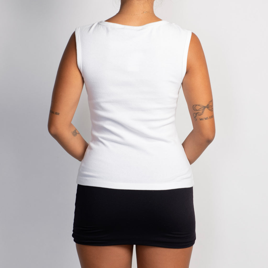 WHITE TANK TOP