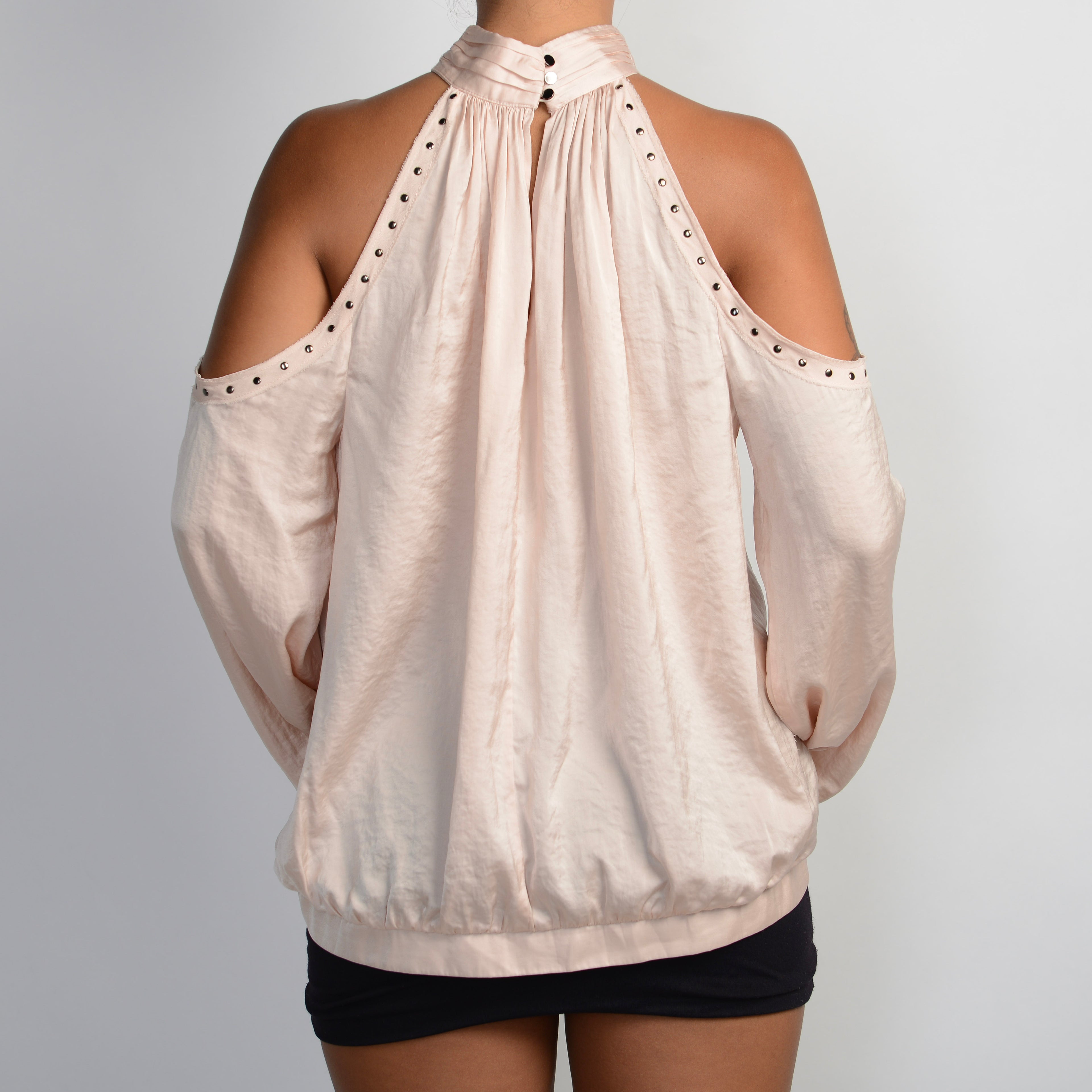 PINK COLD SHOULDER TOP