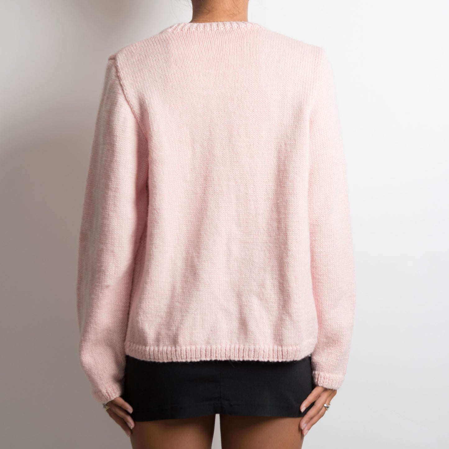 PINK KNIT CARDIGAN