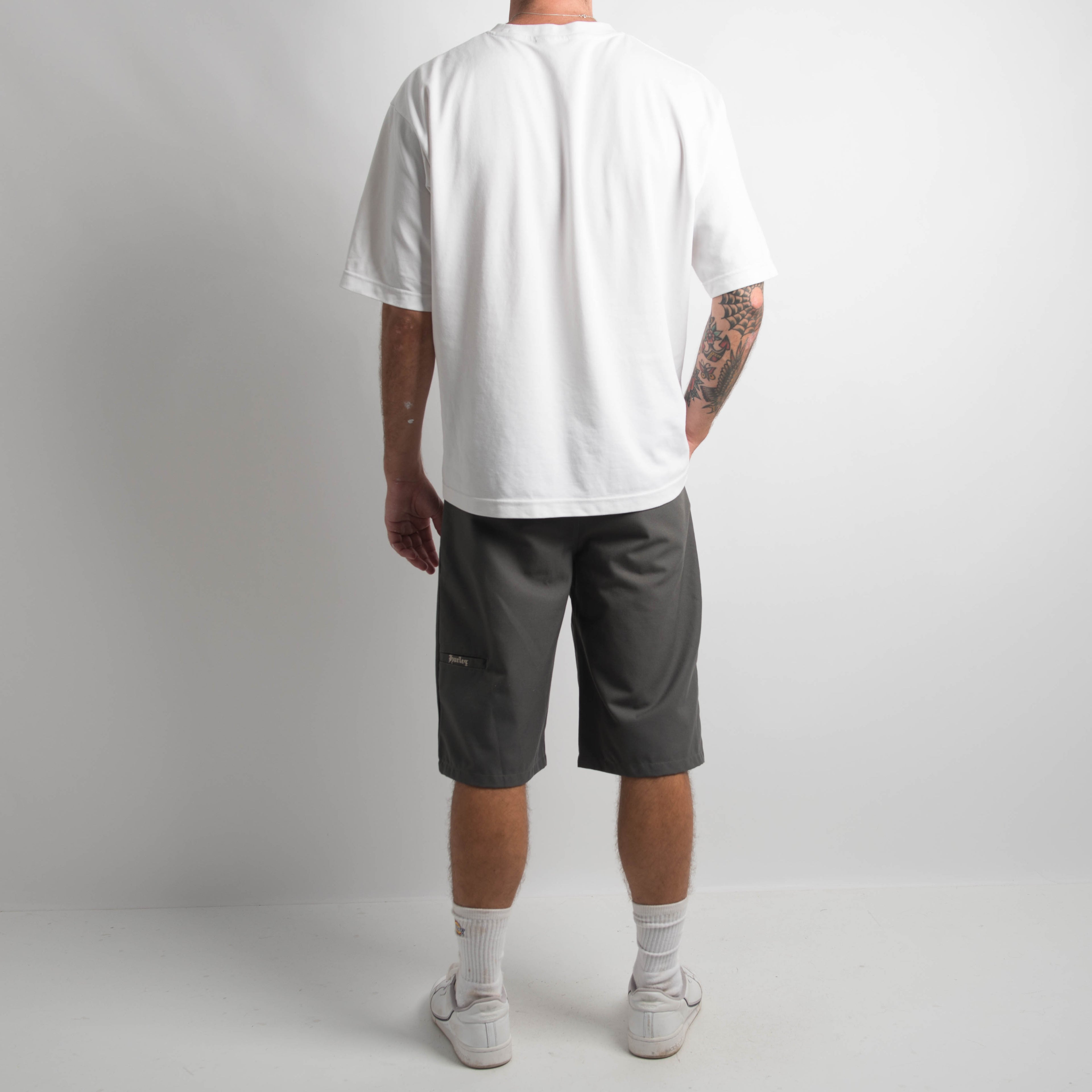 GREY LONGLINE SHORTS