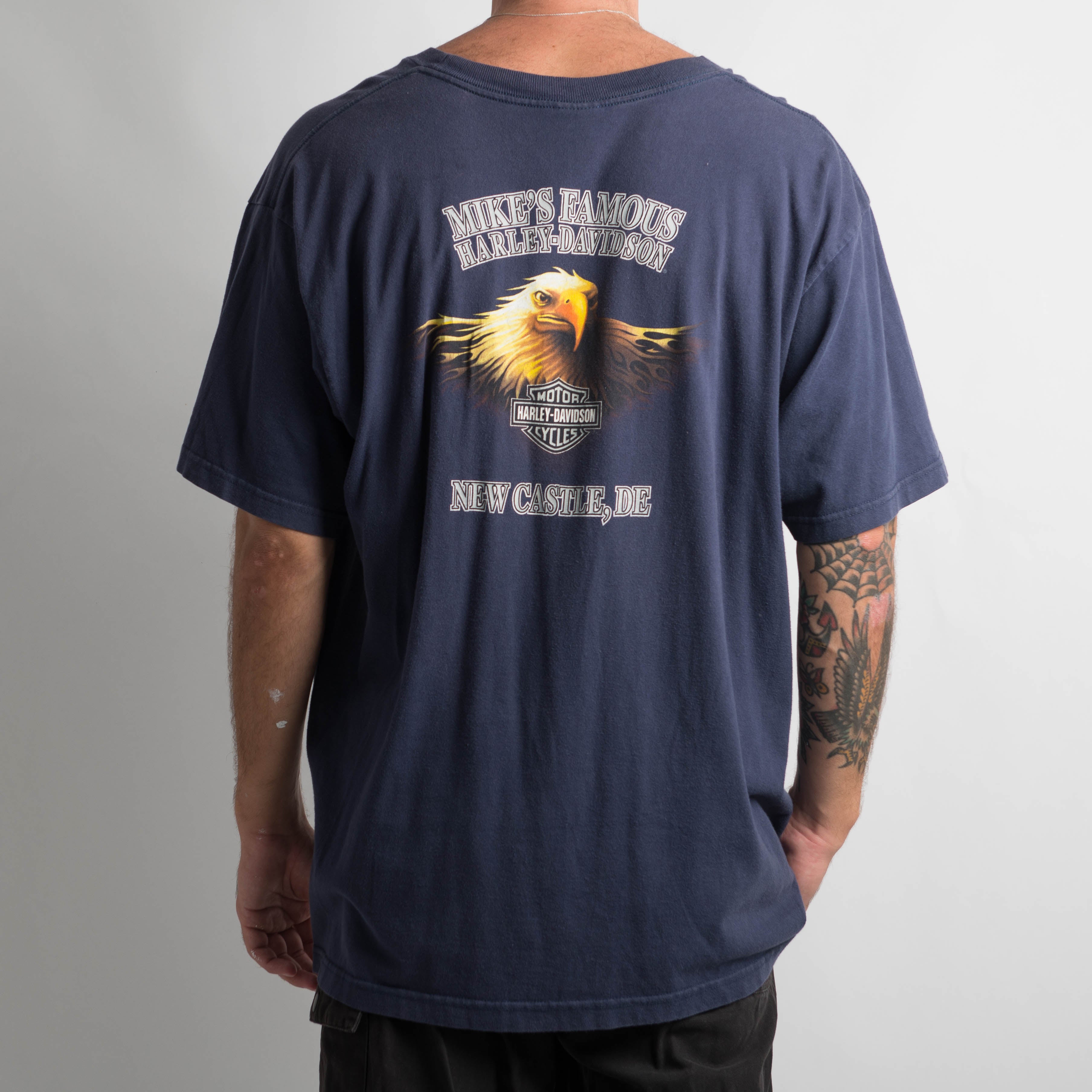 NAVY HARLEY DAVIDSON TSHIR