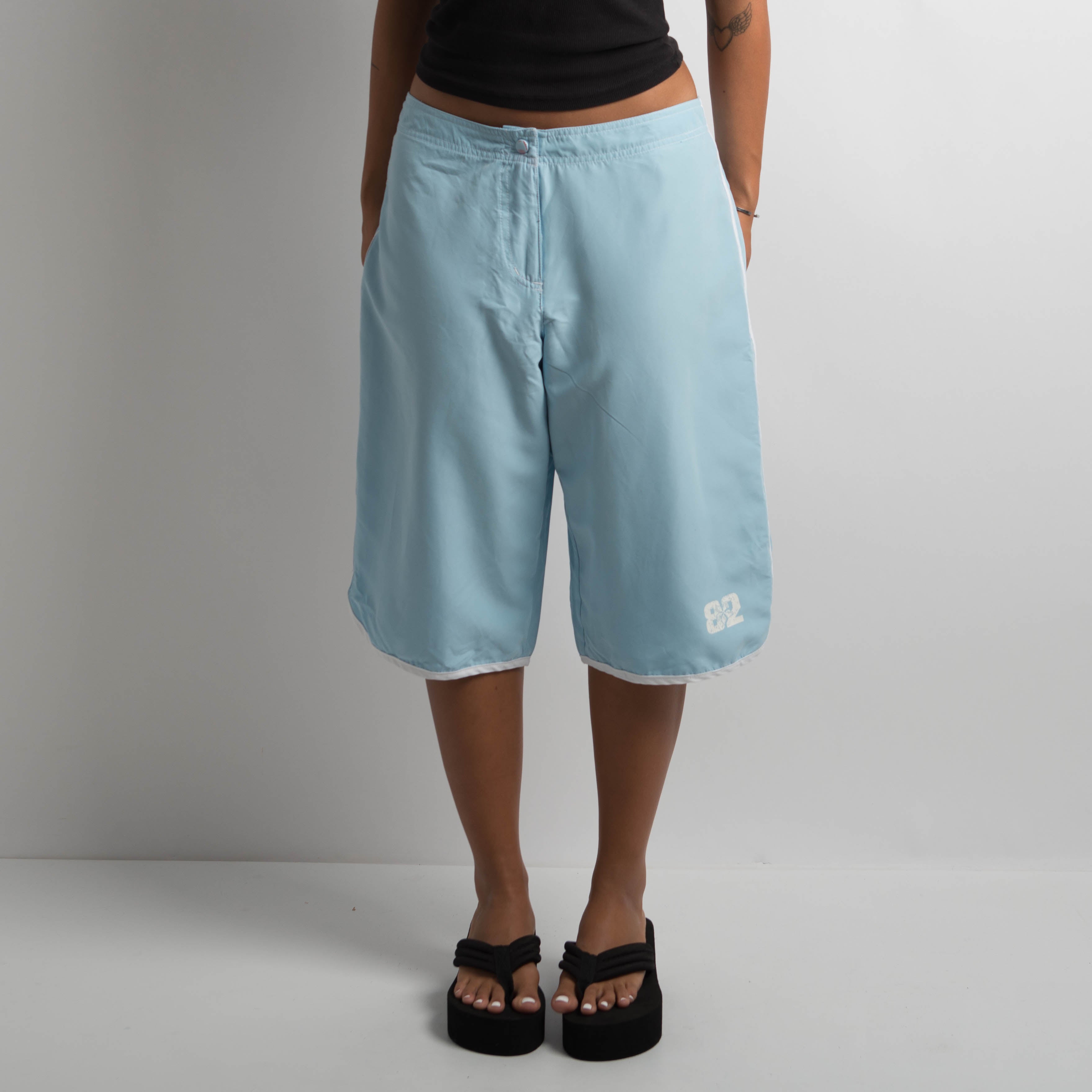 BLUE LONGLINE BOARD SHORTS