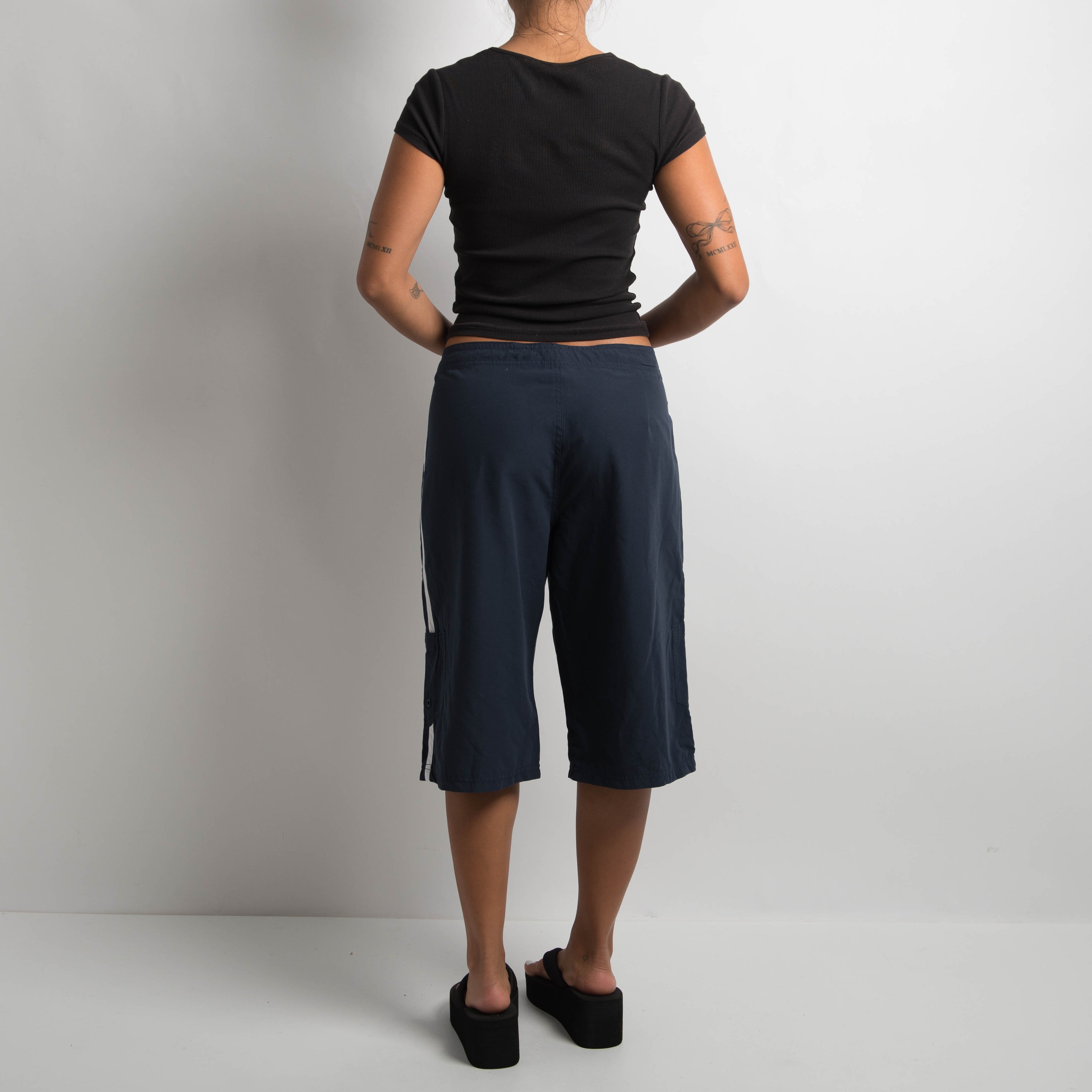 NAVY LONGLINE BOARD SHORTS