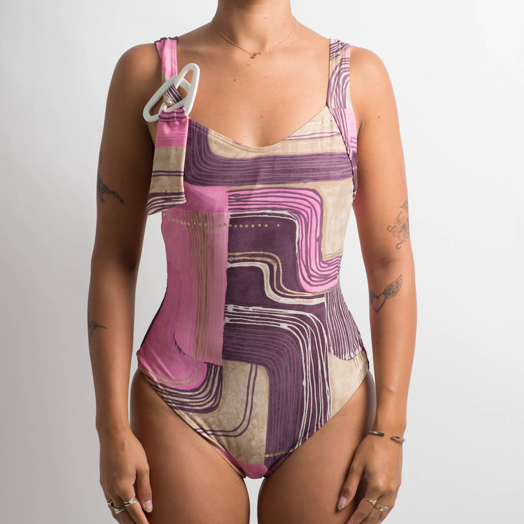 GEOMETRIC ONE PIECE SWIMSUIT