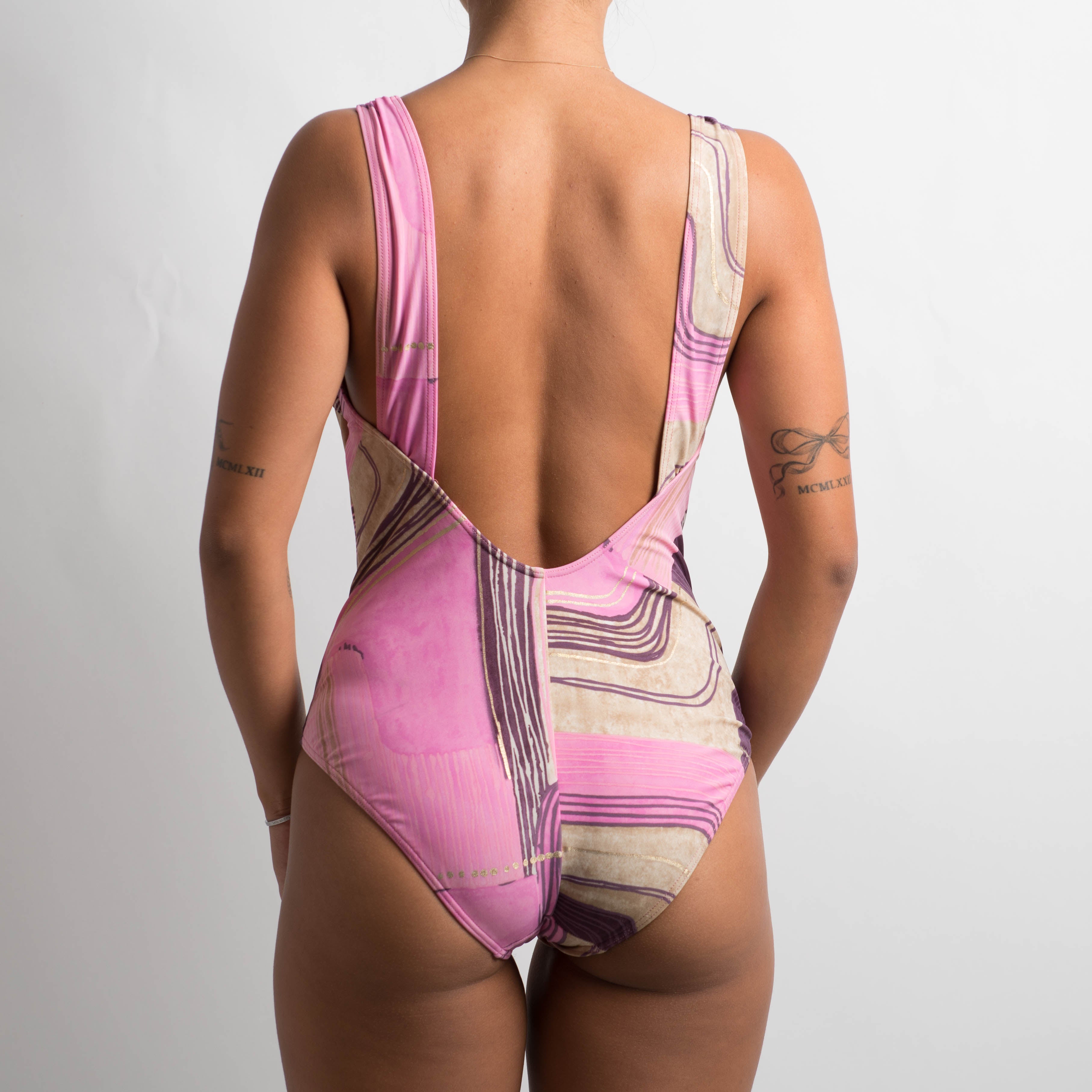 GEOMETRIC ONE PIECE SWIMSUIT
