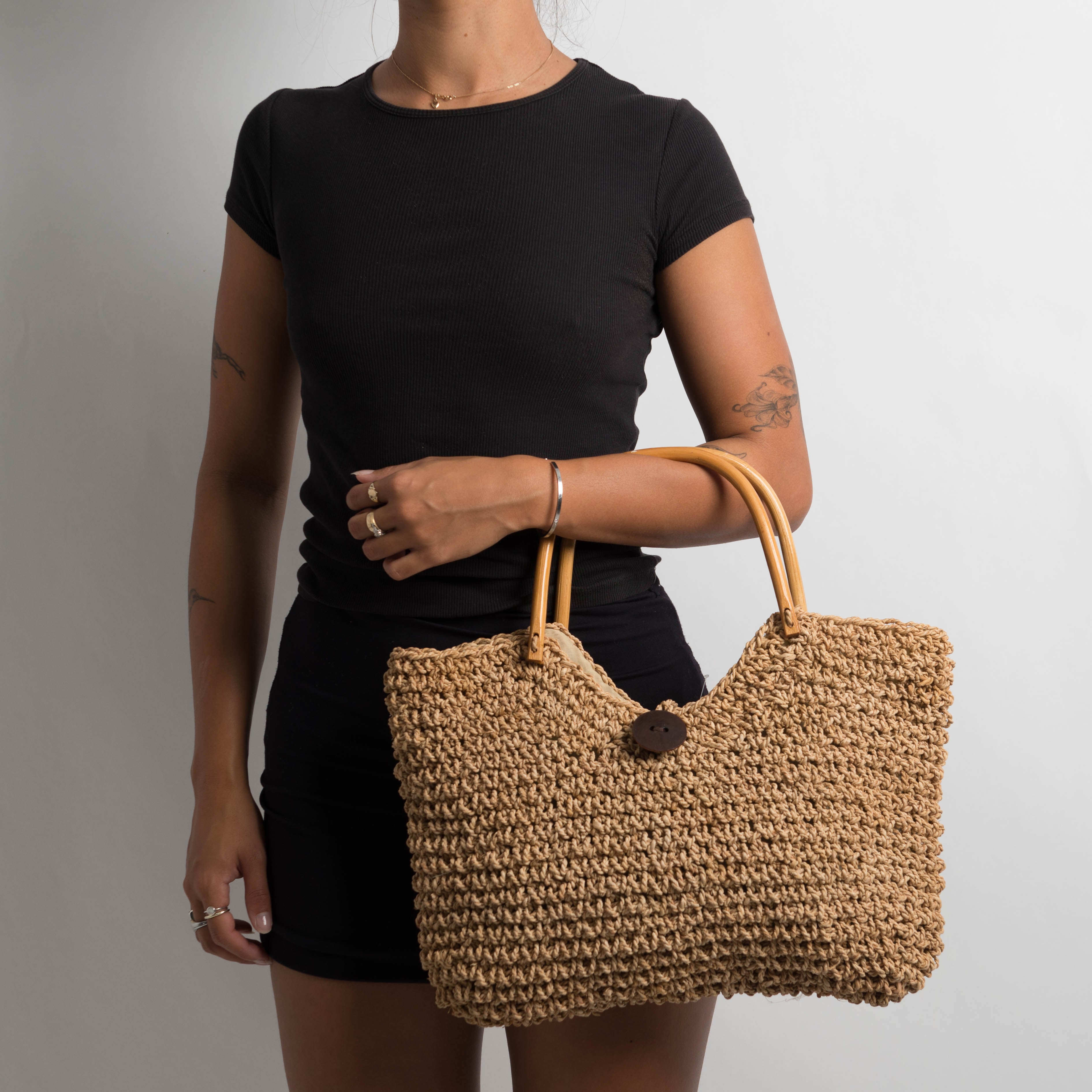 LARGE STRAW BAG