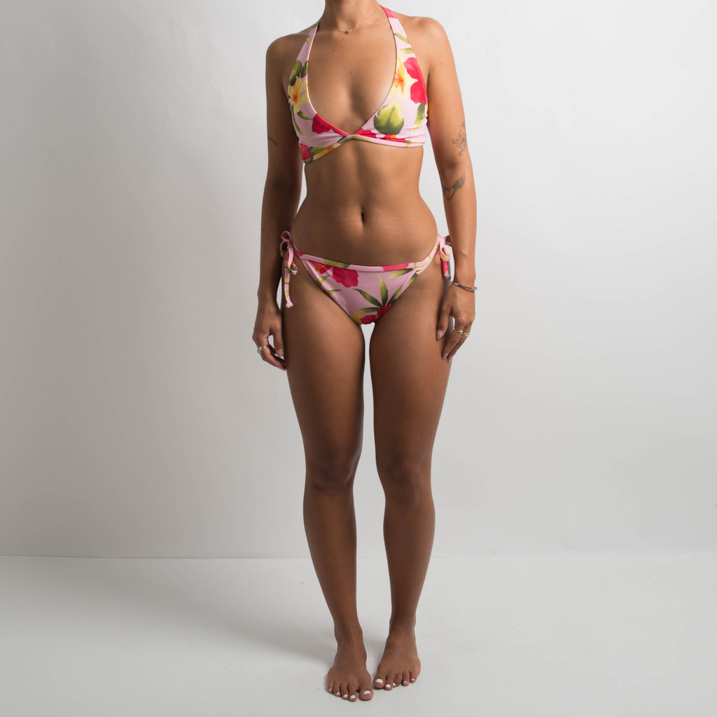 PINK FLORAL BIKINI SET