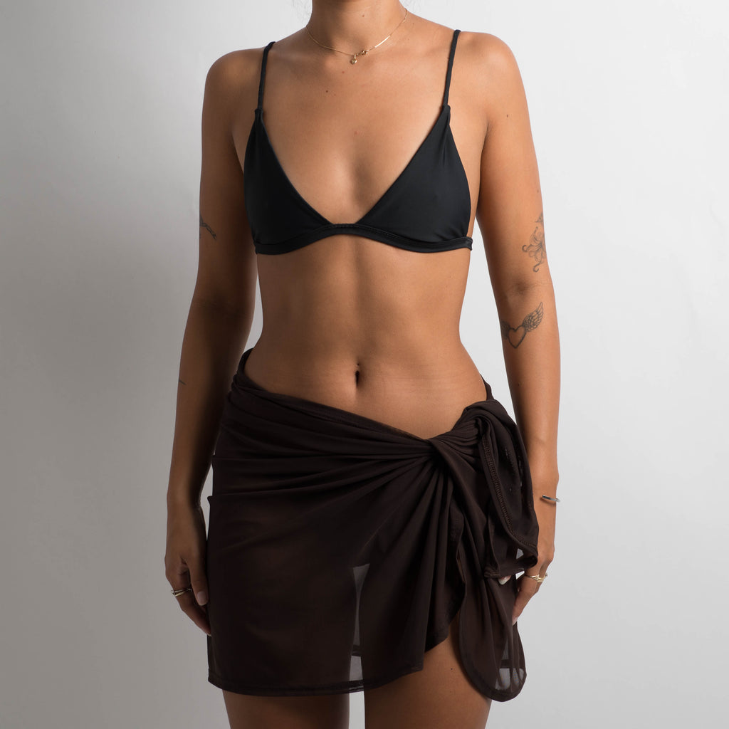 DARK BROWN MESH SARONG