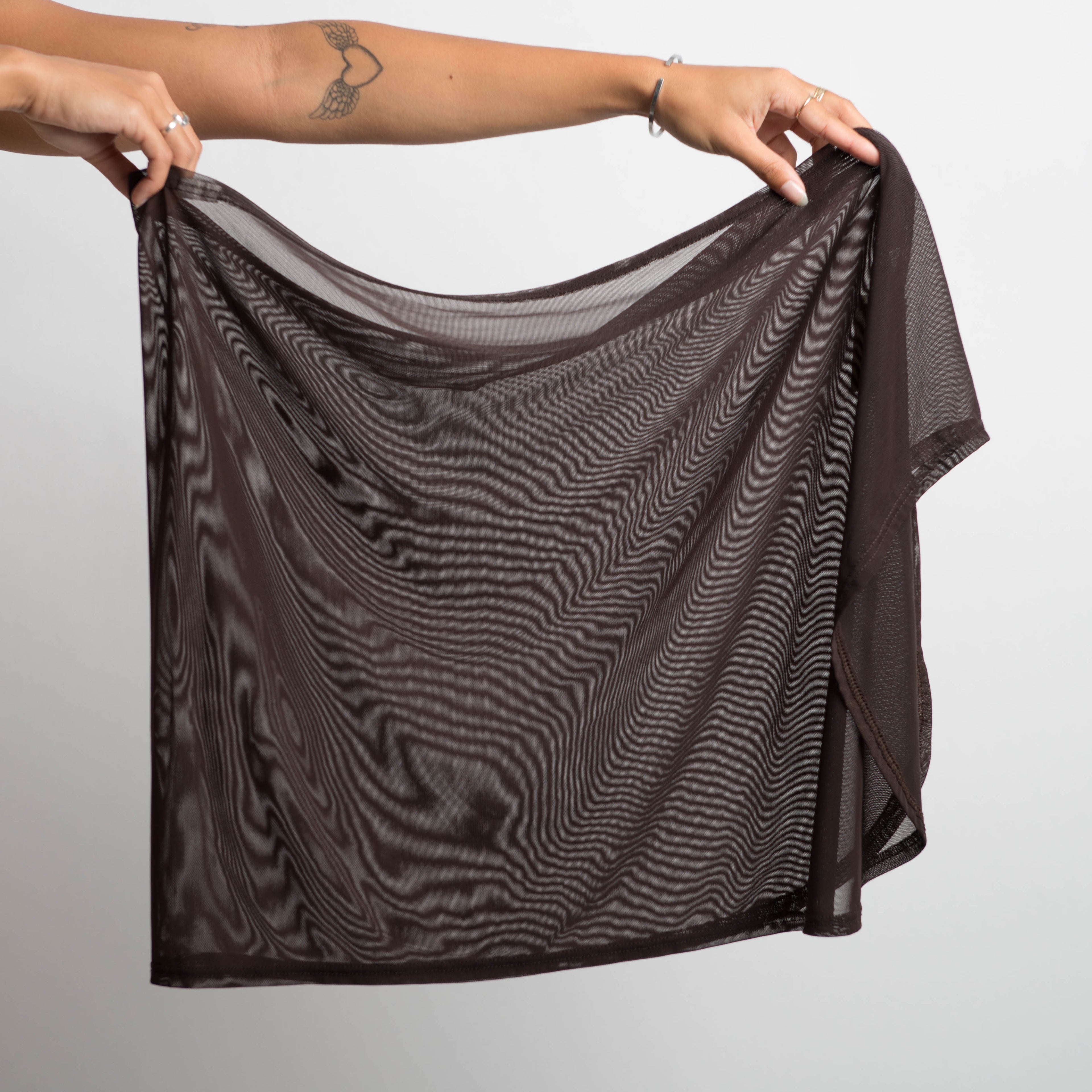 DARK BROWN MESH SARONG