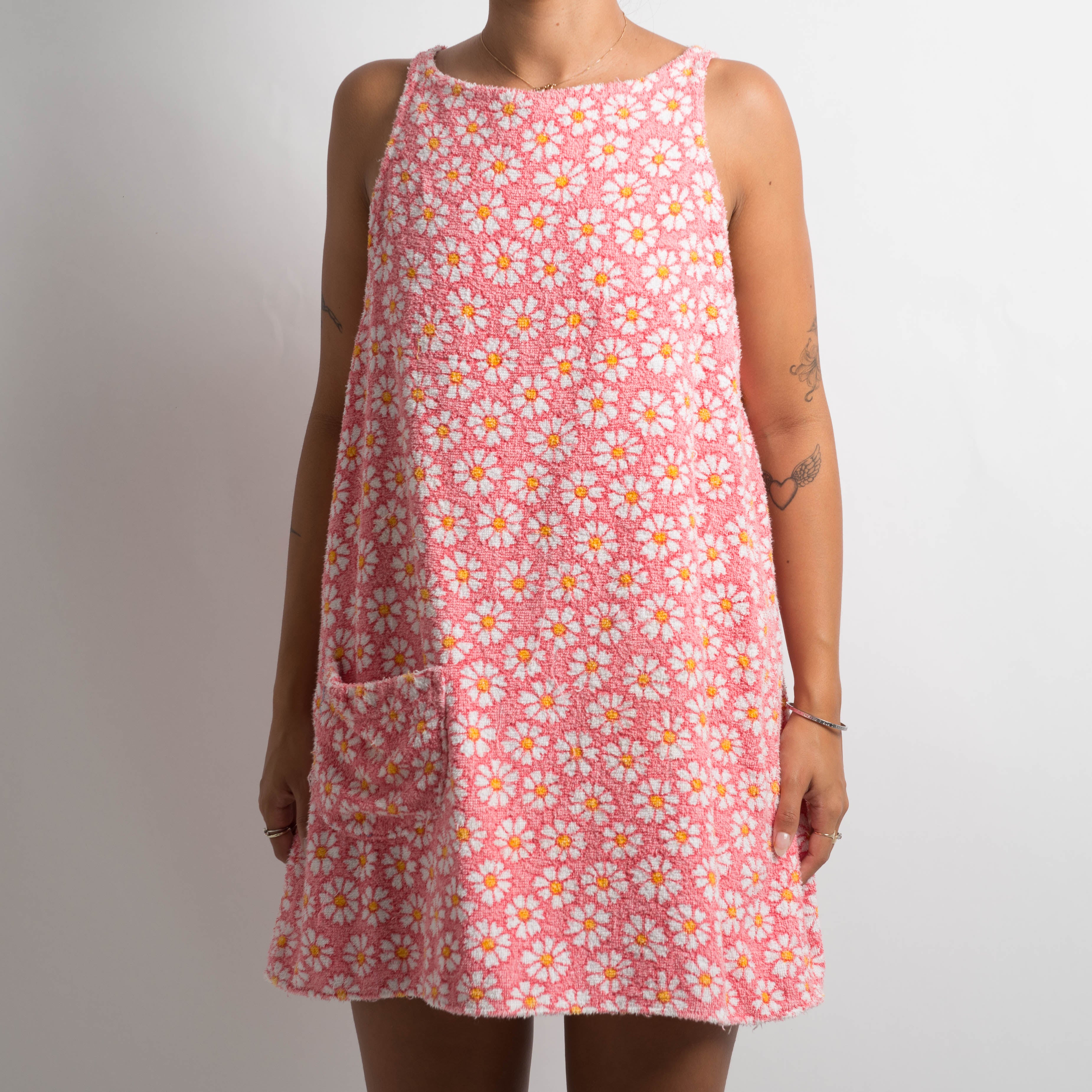 TERRY TOWELLING MINI DRESS