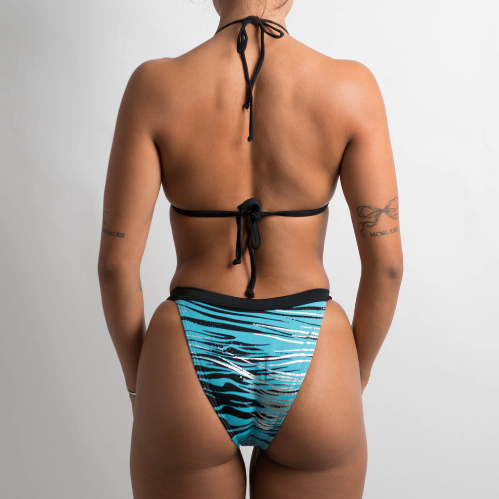 BLUE STRING BIKINI SET