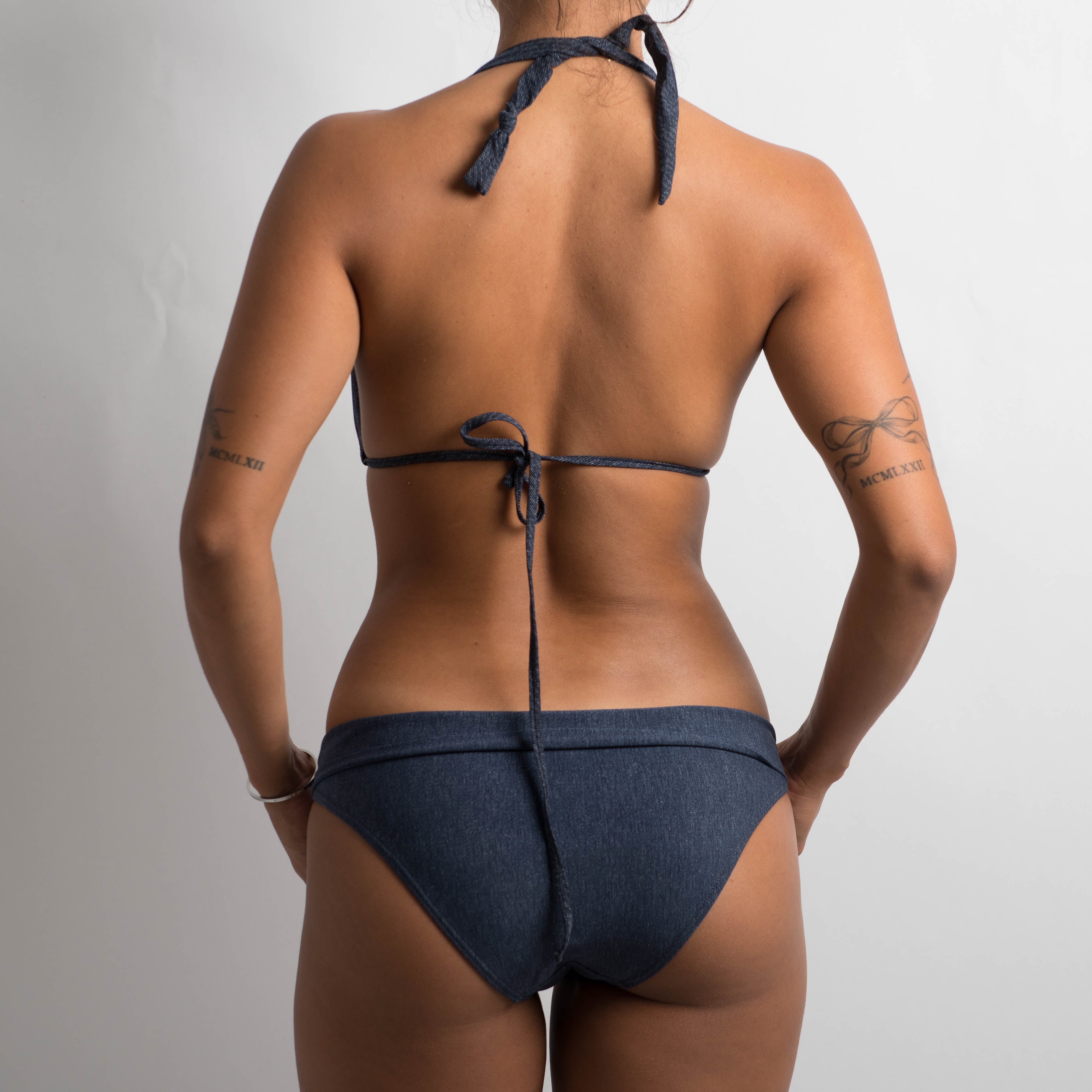 NAVY MARLE BIKINI SET