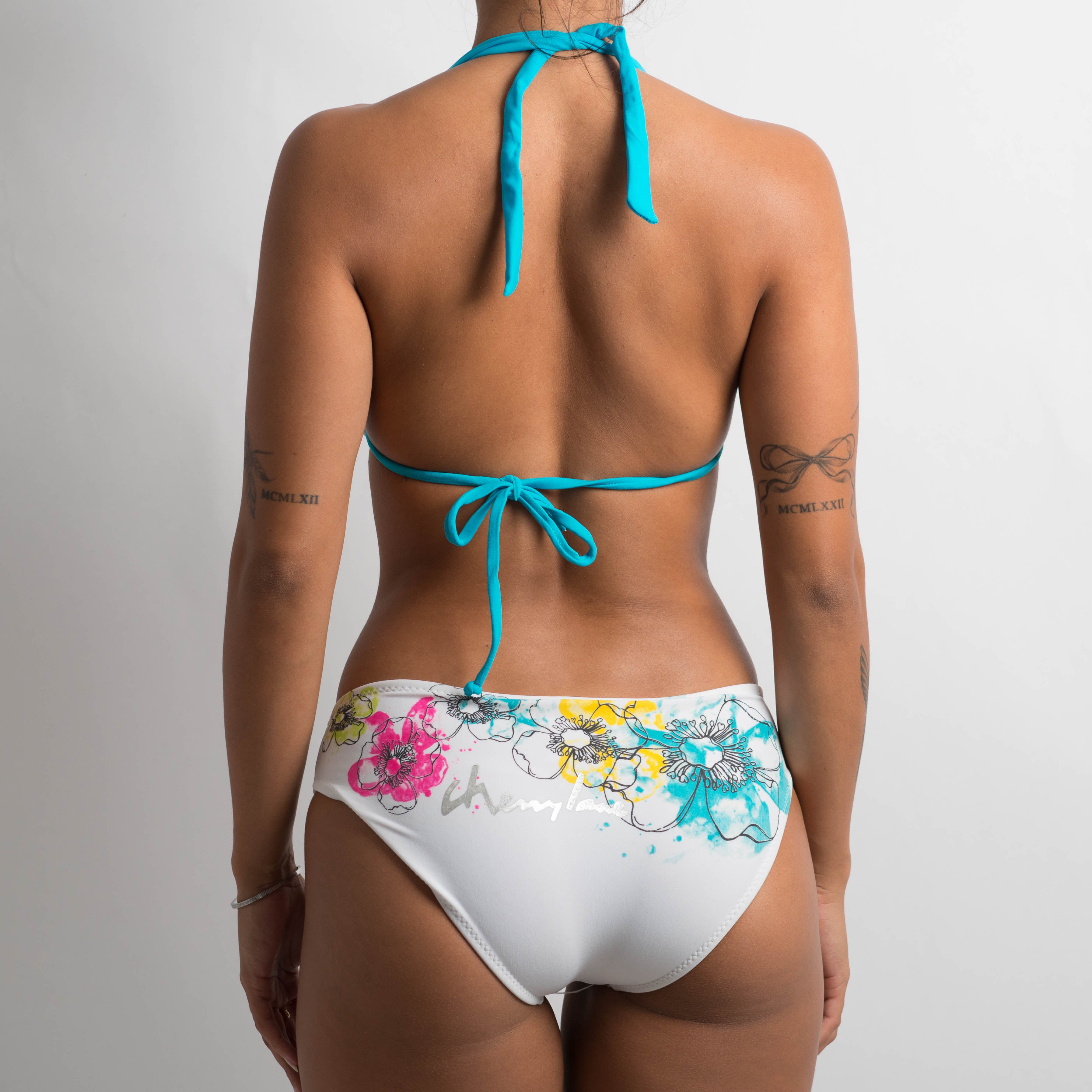 GRAPHIC FLORAL BIKINI SET