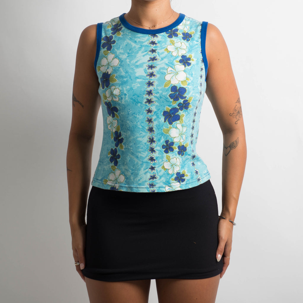 SLEEVELESS FLORAL TOP