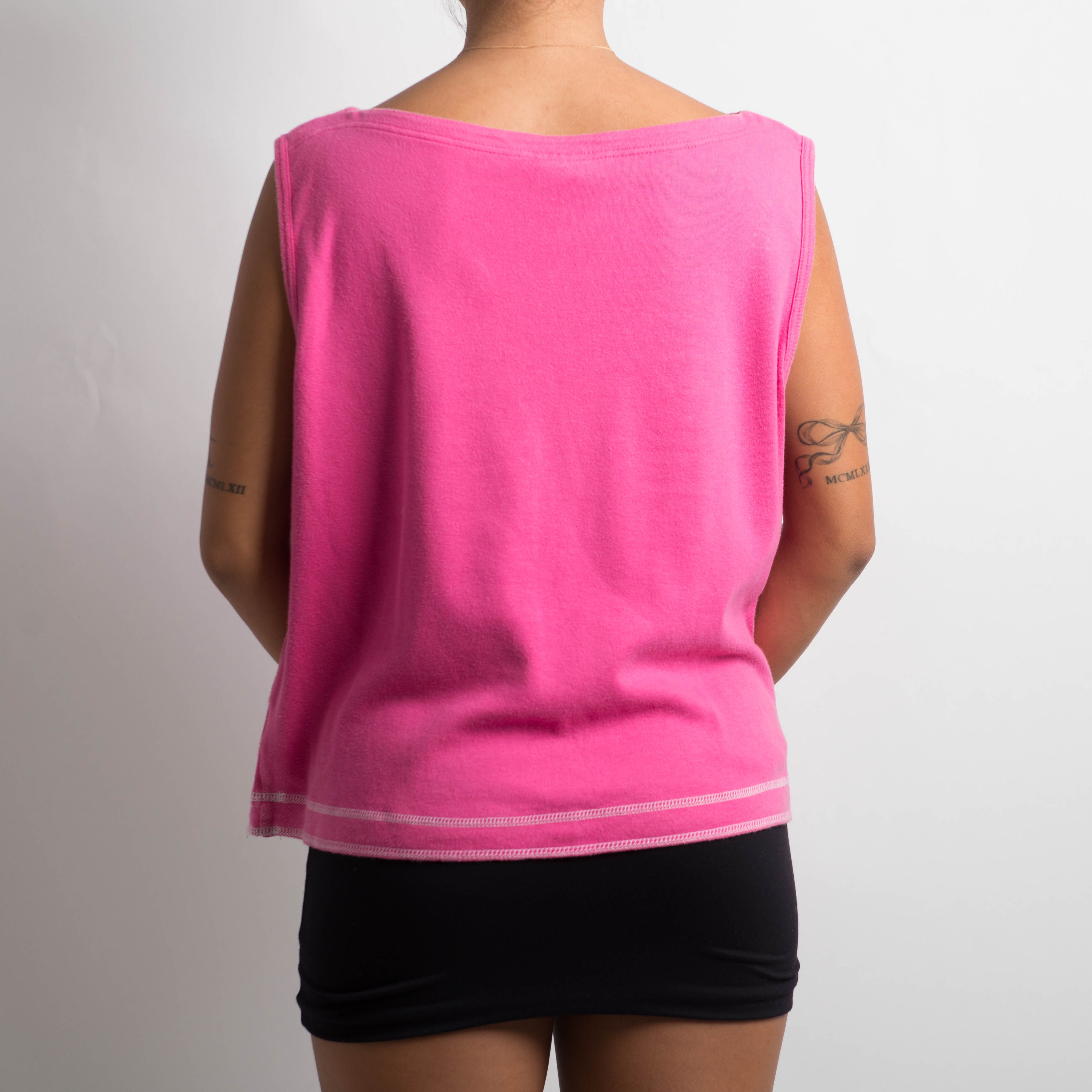 PINK SLEEVELESS TOP
