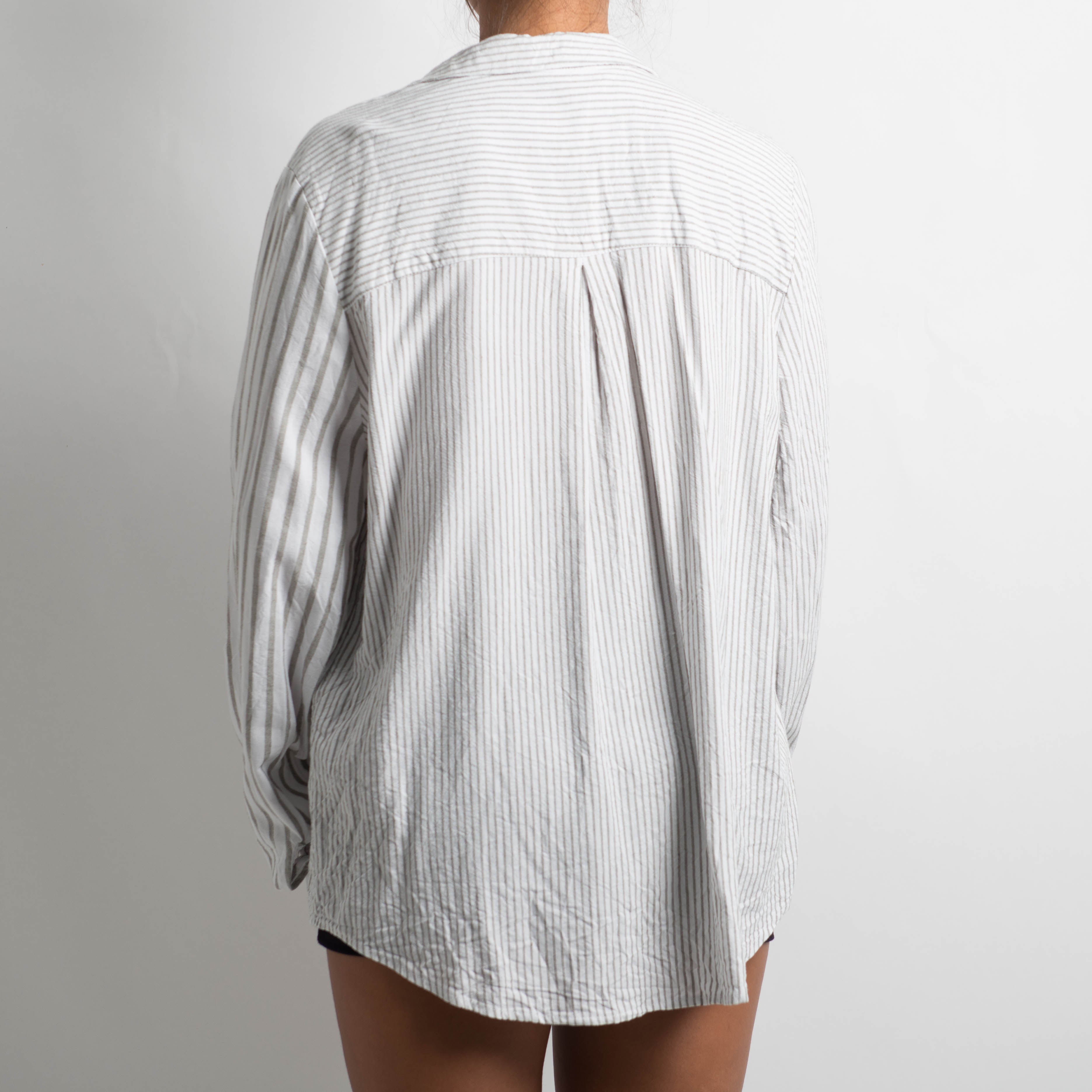 STRIPED LINEN BLOUSE