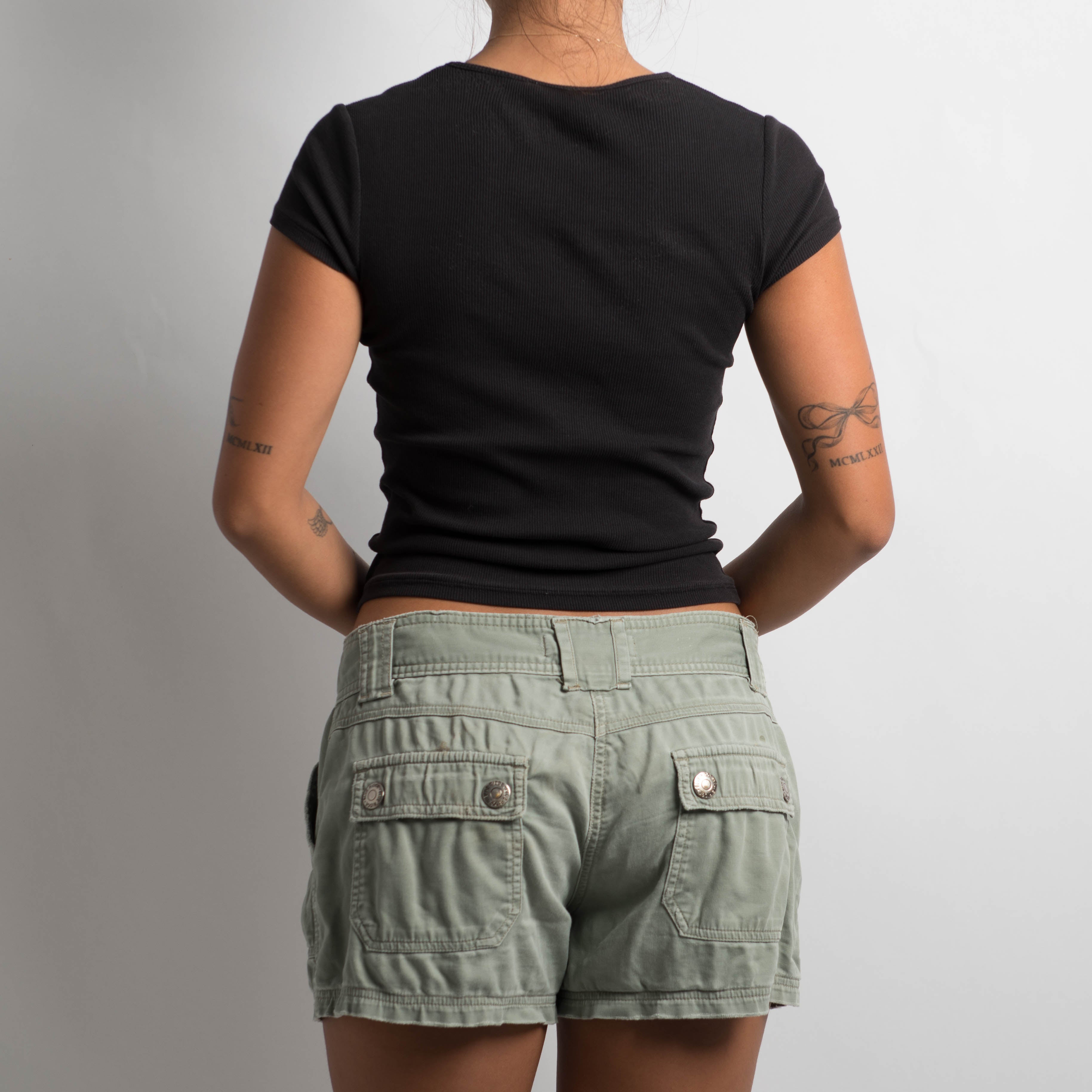 KHAKI COTTON SHORTS