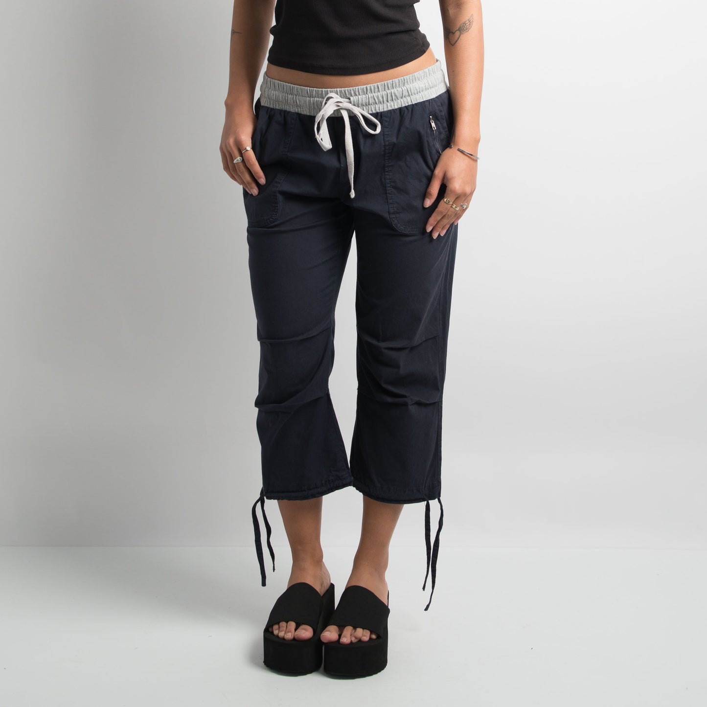 PANTALON UTILITAIRE CAPRI BLEU MARINE