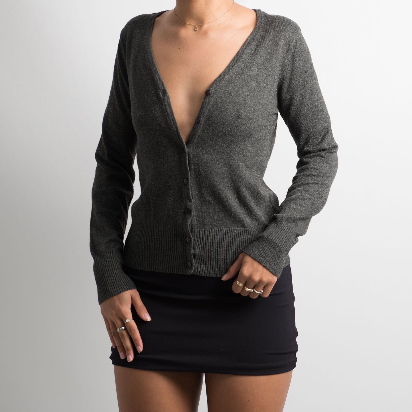 CARDIGAN GRIS ANTHRACITE