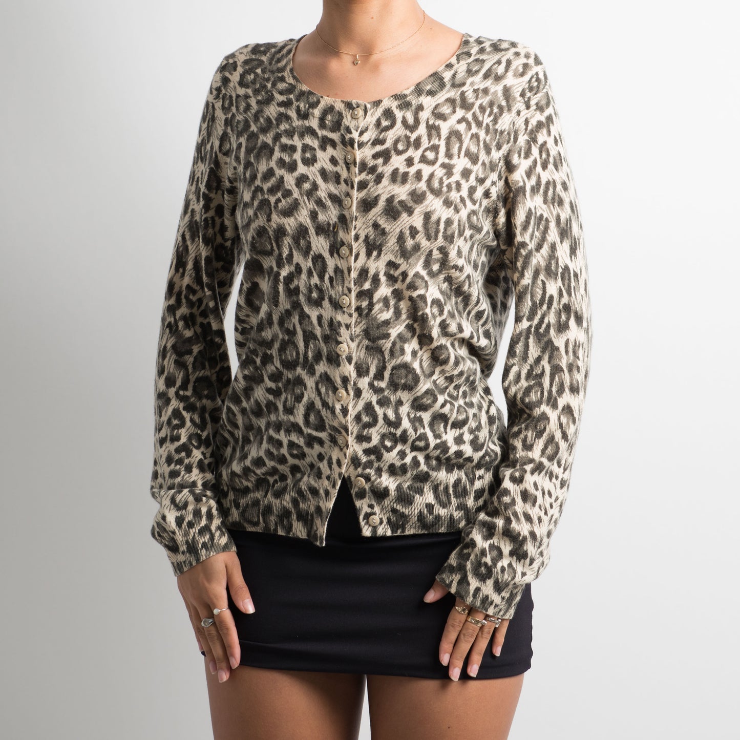 ANIMAL PRINT CARDIGAN