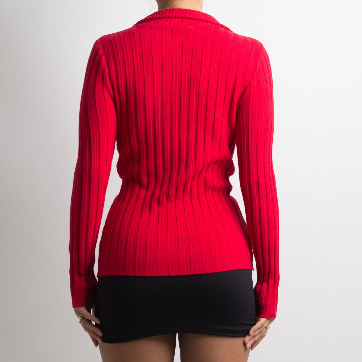 RED DOUBLE ZIP LONG SLEEVE