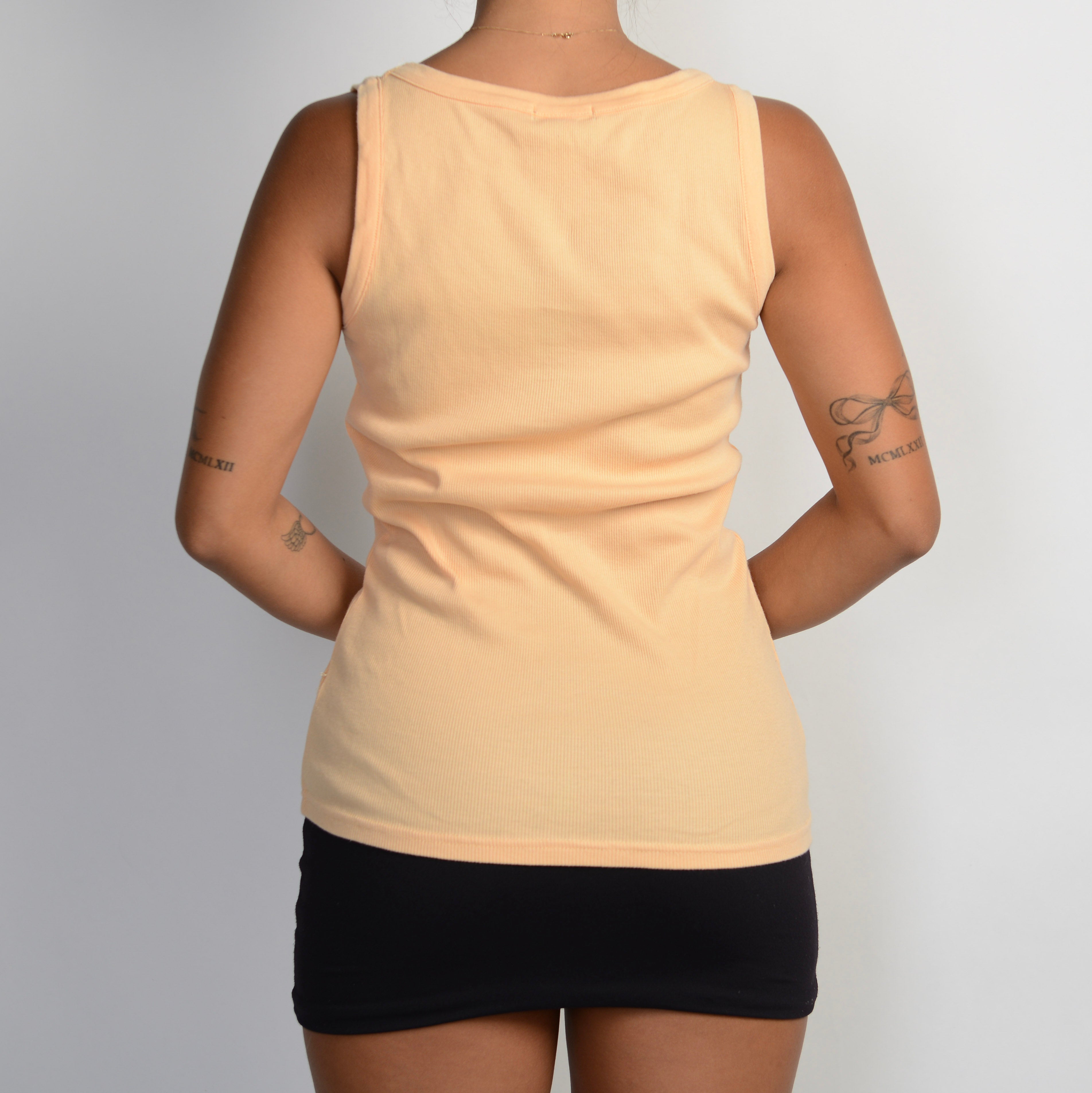 ORANGE COTTON TANK TOP