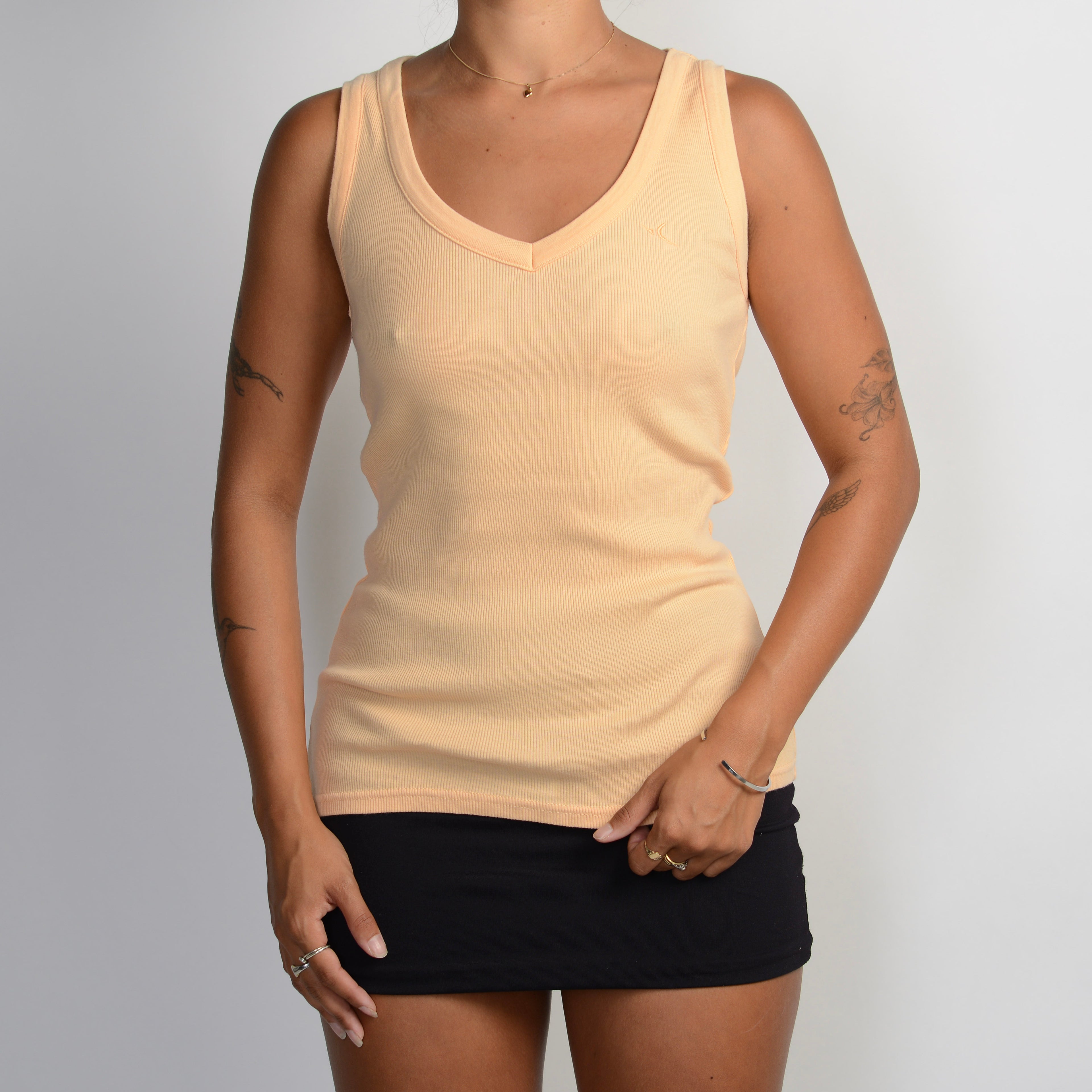 ORANGE COTTON TANK TOP