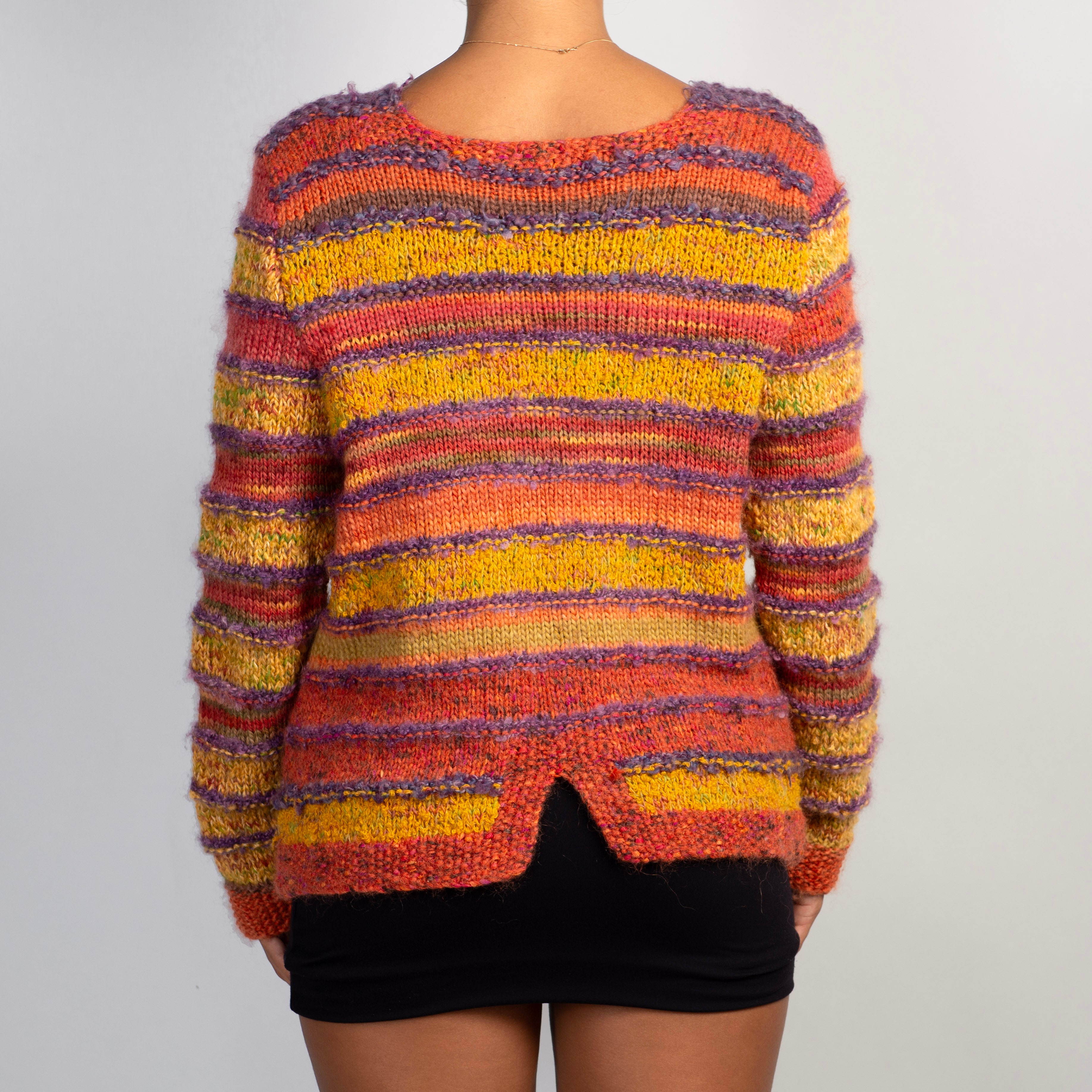 STRIPE WOOL CARDIGAN