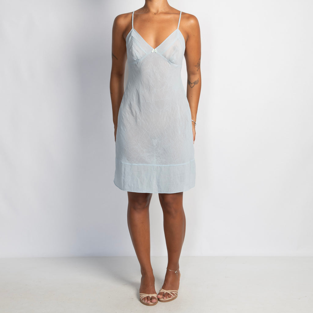 SHEER BLUE CHEMISE