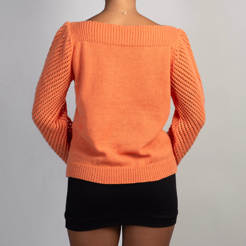 ORANGE KNIT SWEATER