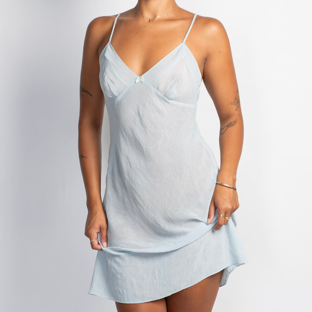 SHEER BLUE CHEMISE