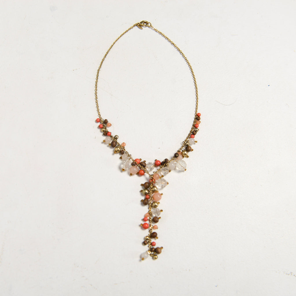 BEADED DROP NECKLACE