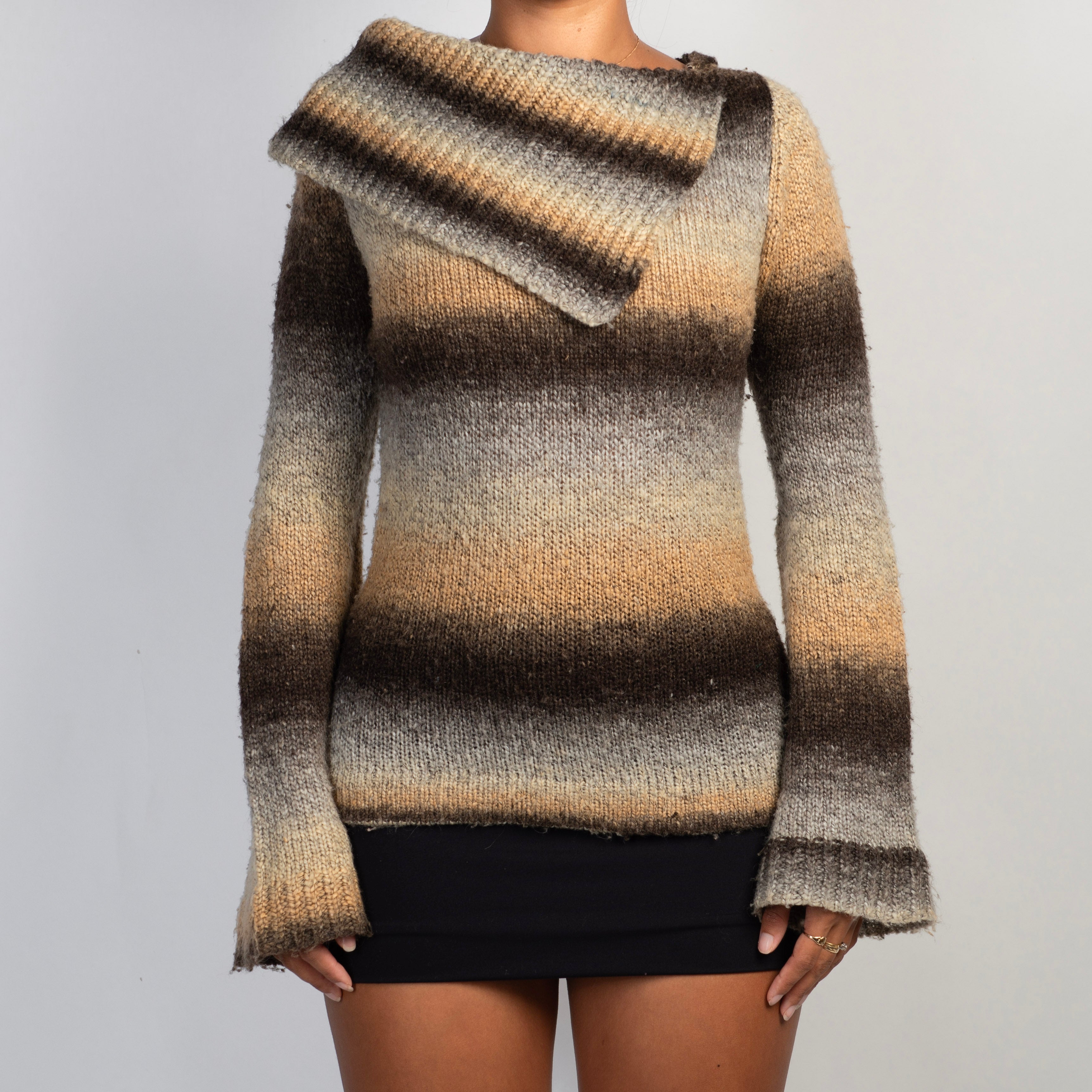 STRIPE WOOL SWEATER