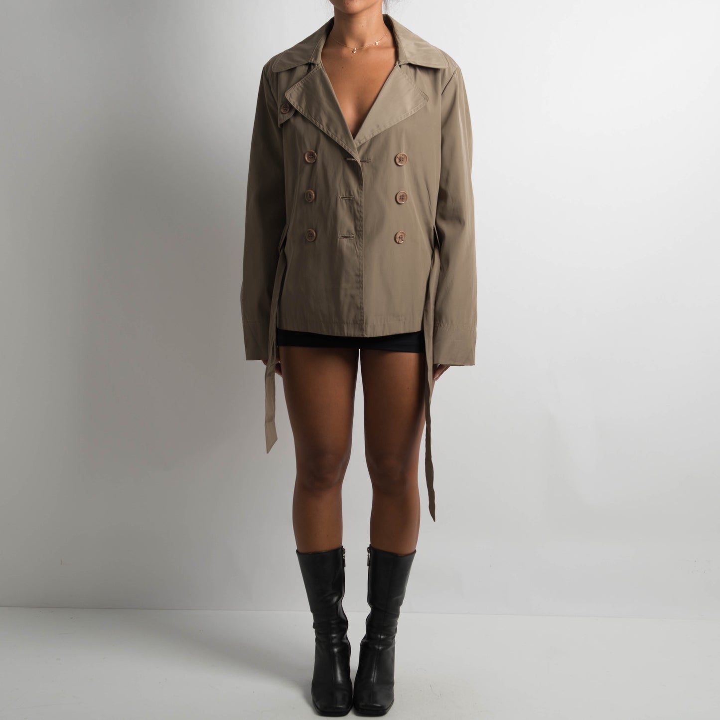 SHORT TRENCH COAT