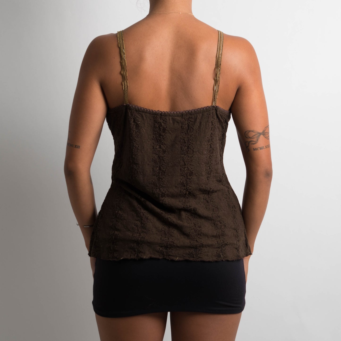 BROWN LACE CAMISOLE