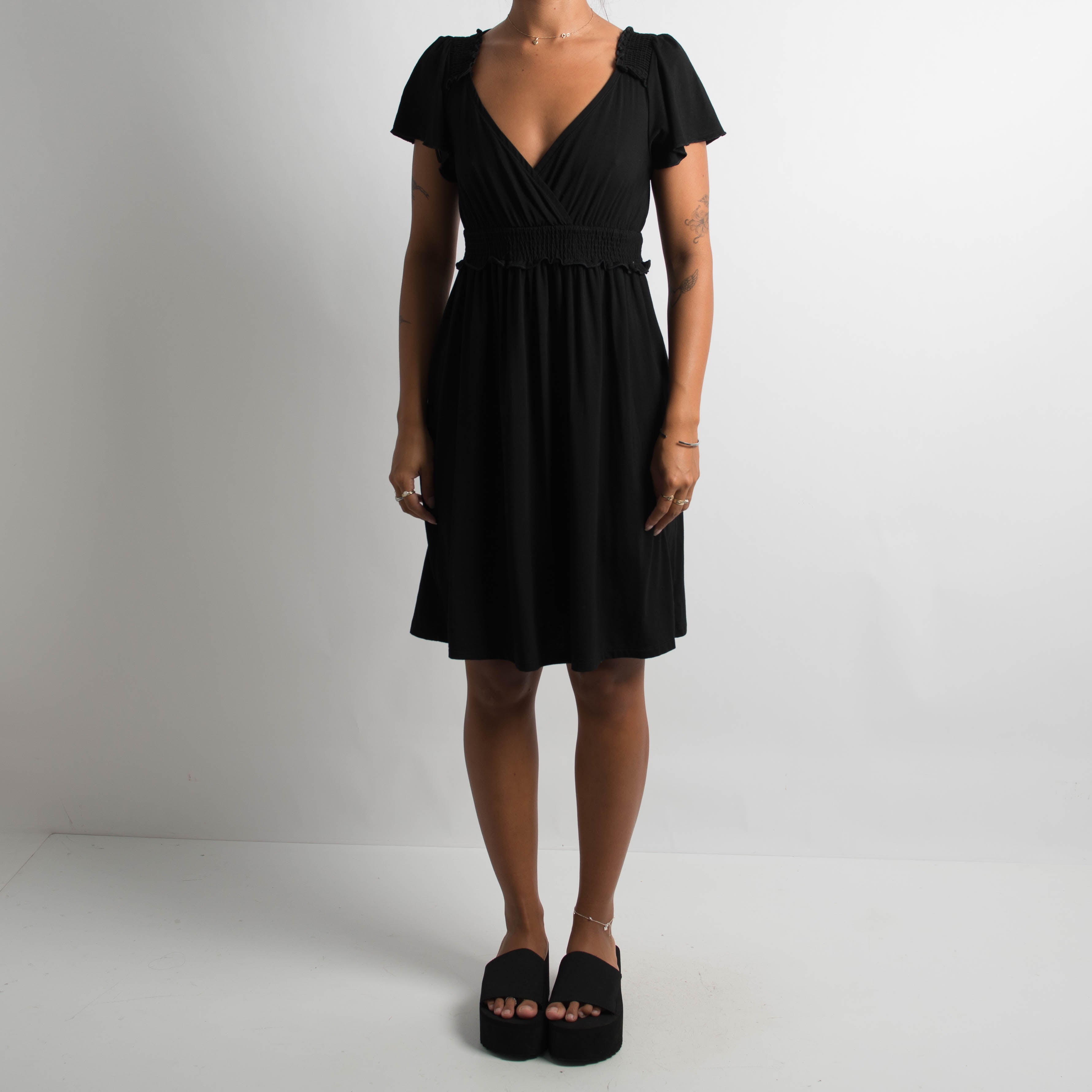 BLACK STRETCH DRESS – BEAN BY JESS