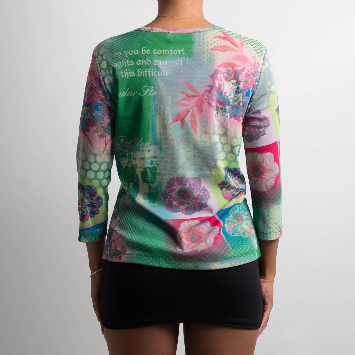 PATTERNED MESH LONG SLEEVE